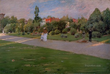 ブルックリンの公園 1887 ウィリアム・メリット・チェイス Oil Paintings